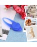 Silicone Light Pets ID Name Tag Dog Cat Anti-Lost Card Collar Pendant